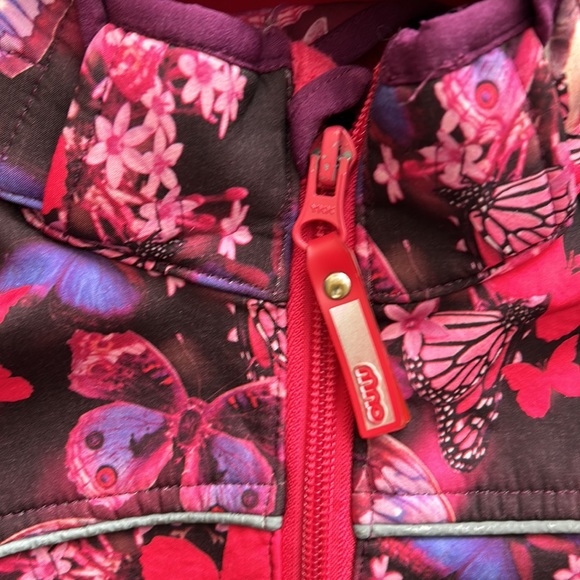 Minymo fleece-lined shell size 110 (US5) pink and purple. (Scandi brand!) - Picture 6 of 8